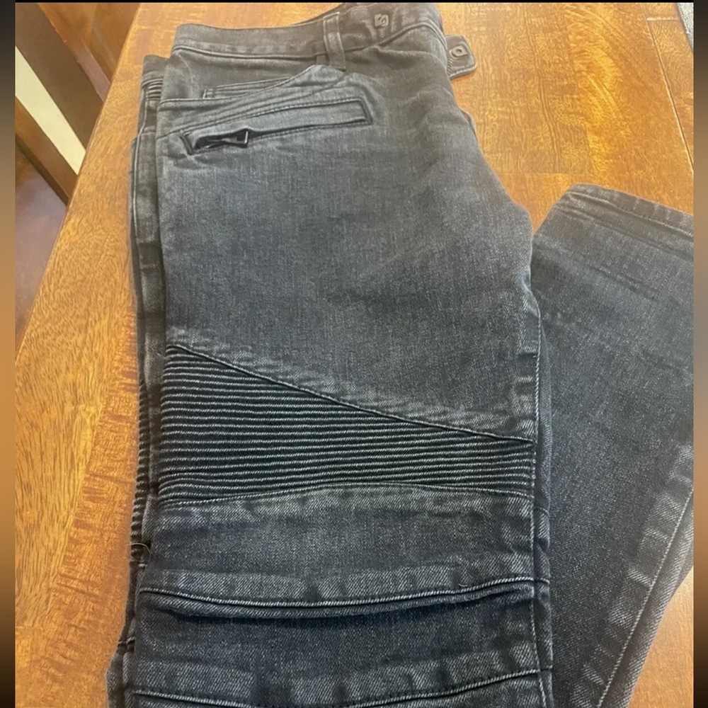 Balmain men’s ribbed knee slim fit jeans size 32